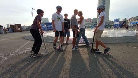 Фестиваль экстремальных видов спорта в самом разгаре во Владивостоке