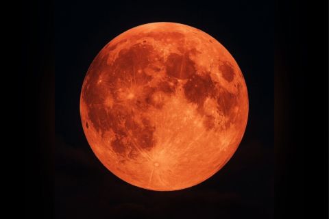 Луна станет красной ночью