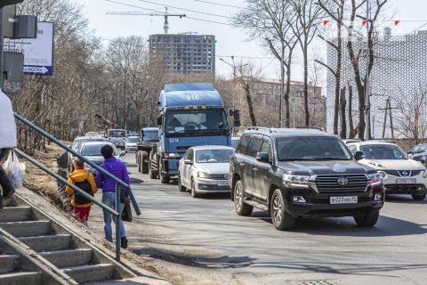 Дорожные заторы возможны во Владивостоке из-за мелких ремонтных работ сегодня