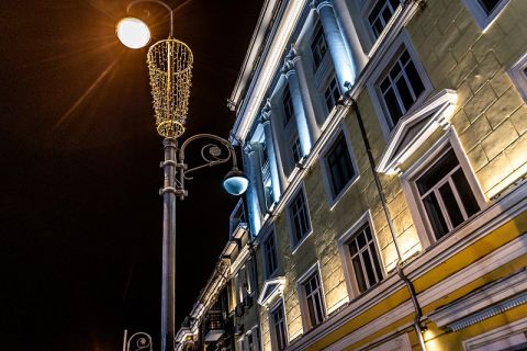 Подсветка озарила центр Владивостока