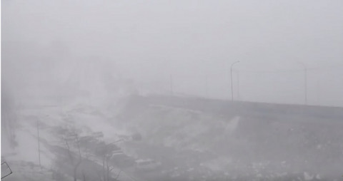 На Чукотке люди попали в снежный ад