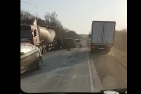 ДТП с пятью пострадавшими попало на видео