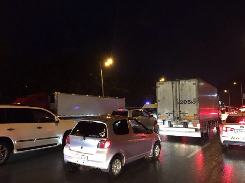 Шесть машин заблокировали движение в Находке