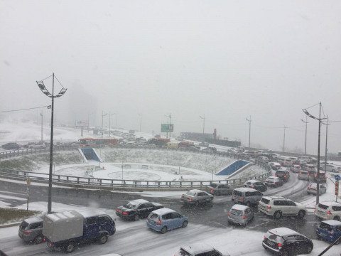 Владивосток и Находку ожидает первый весенний снегопад