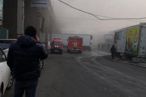 Крупный пожар случился рано утром