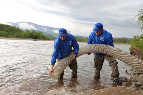 «Восточный Порт» выпустил в акваторию Приморья почти 90 тысяч мальков лососёвых